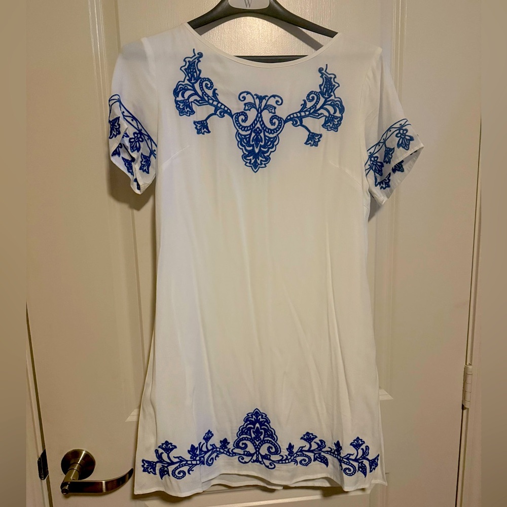 Lulus dress-White and blue